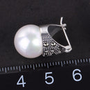 Lotus Fun Real 925 Sterling Silver Natural Mother of Pearl Earrings Fine Jewelry Vintage Fashion Drop Earrings for Women Brincos