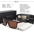 OLEY Polarisierte Herren Sonnenbrillen Marken-Designer Retro Quadratische Sonnenbrille Accessoires Unisex Fahrbrille Oculos de Sol Y6625
