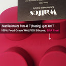 WALFOS 3D Handgemachte Runde Silikon-Kuchenform 3 Cupcake Gelee Pudding Keks Mini-Muffin Seifenform DIY Backwerkzeuge
