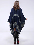 European and American Wind Women Capes Autumn and Winter Female Flowers Poncho Warm Capes Cloaks Women's Scarves