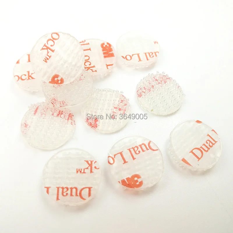 15mm/20mm circle SJ3560 Dual Lock Reclosable Fastener Clear self adhesive acrylic waterproof fastener Type 250