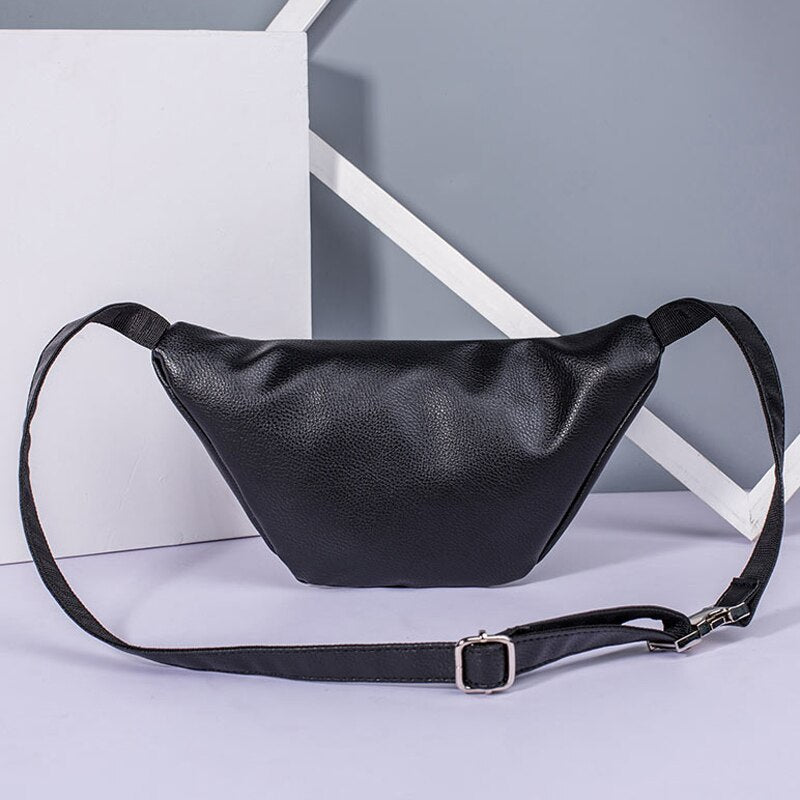 REPRCLA Waist Pack Fashion PU Leather Fanny Pack for Women Belt Waist Bag Brand Designer Shoulder Bag Casual Female Chest Bag