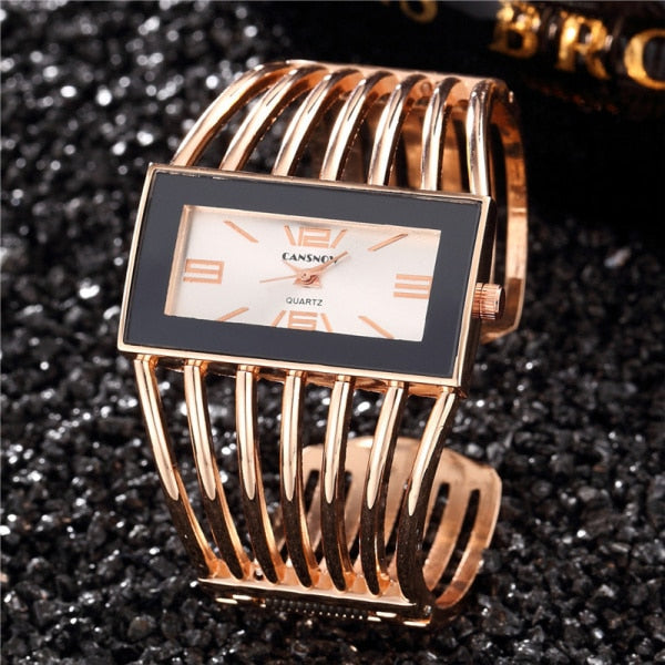 Women'S Watches New Luxury Bangle Steel Bracelet Fashion Rectangle Small Dial Ladies Quartz Wristwatches Clock Hot Montre Femmes