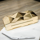 Goldene Acrylbox Geometrische Abendtasche Clutch Elegante Kette Damentasche für Party Umhängetasche für Hochzeit/Dating/Party