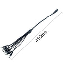 DC 12V 1 Female 2 3 4 8 Male Way Y Splitter Cable 5.5*2.1mm Female Male Extend Power Cord For CCTV Camera Home Appliance LED