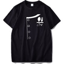 Chef T shirt Fake Suit Cook Printed Tees Cotton Funny Summer Top High Quality Loose O-neck T-shirt EU Size
