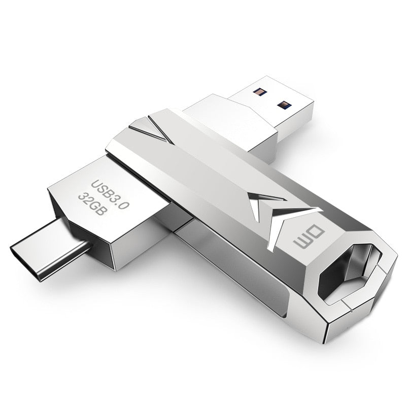 DM PD098 USB Flash Drive 32GB OTG Metal USB 3.0 Pen Drive Key usb flash type c High Speed pendrive Flash Drive Memory usb stick