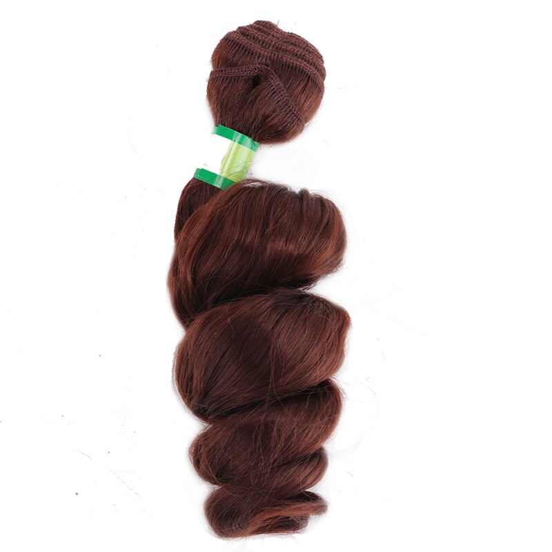 FSR Brown pink grey Color 70 G/pcs Loose wave Hair weave synthetic Hair Bundles for Black Women