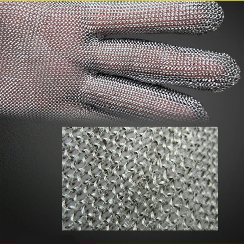 Safety Cut Proof Stab Resistant Work Gloves Stainless Steel Wire Safety Gloves Cut Metal Mesh Butcher Anti-cutting Work Gloves