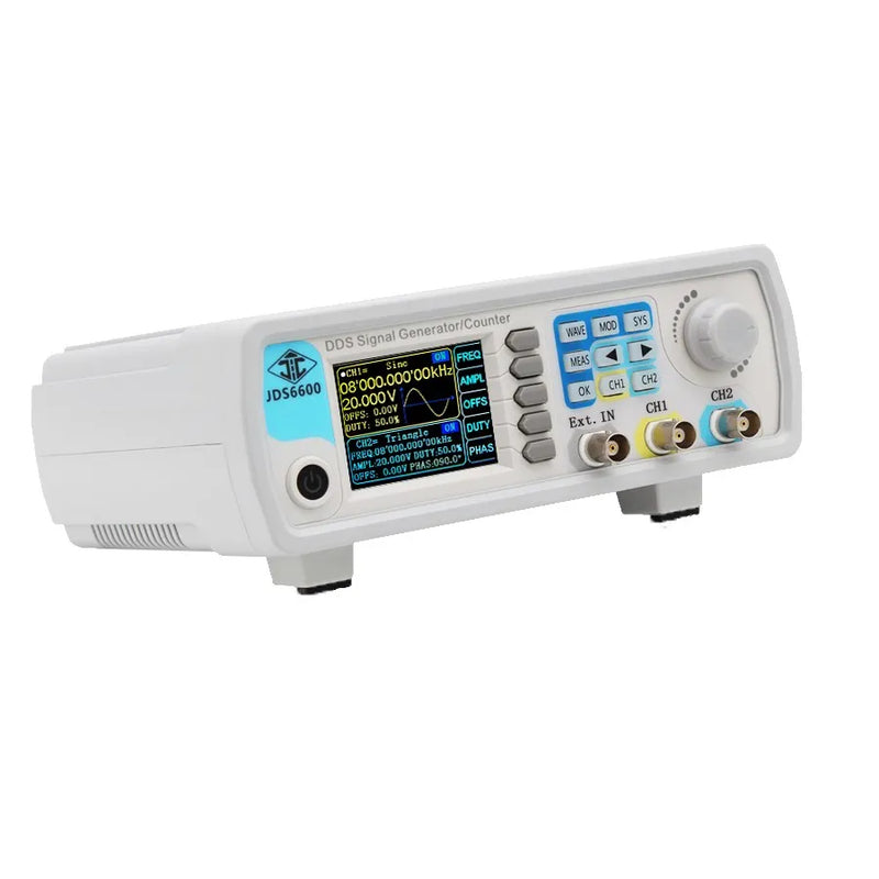 JUNTEK JDS6600-60M60MHz DDS Function Signal Generator Digital Control Dual-channel Frequency meter Arbitrary waveform generator