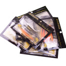 5pcs 70mm 1.8g Jig Wobblers Fishing Lures Easy Shiner Double Color Silicone Artificial Bait Carp Bass Fork tail Swimbaits