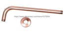 Antique Red Copper Round 8" Rainfall Shower Head, Extension Pipe Wall Arm Shower Arm Bathroom Accessory (Standard 1/2") Nsh100
