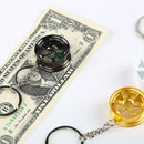 Wheel Rim Hub Tuning Mini Keychain Key Chain Keyring Key Ring Pendent JDM Hellaflush Zinc Alloy Car Truck TE37 CVT MB Design