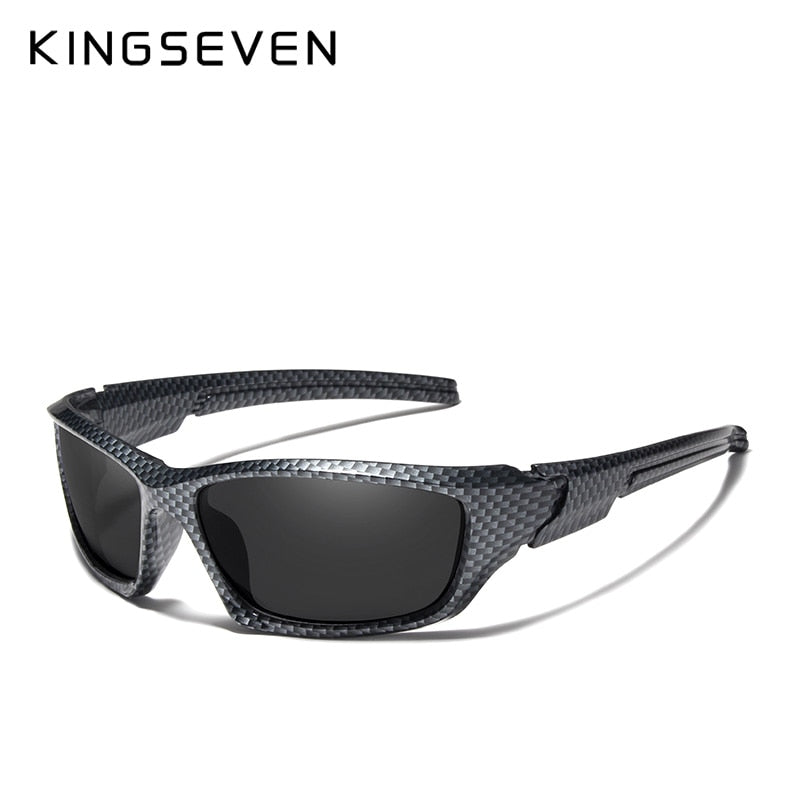 KINGSEVEN Brand 2019 Limited Sales TR90 Polarized Sunglasses Men Carbon fiber Frame Fishing Driving Eyewear Sun Glasses Goggles