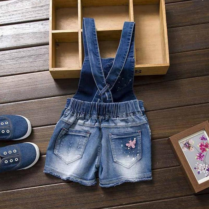 Jardineira Infantil Menino New Girls Jeans Overalls Summer Children&