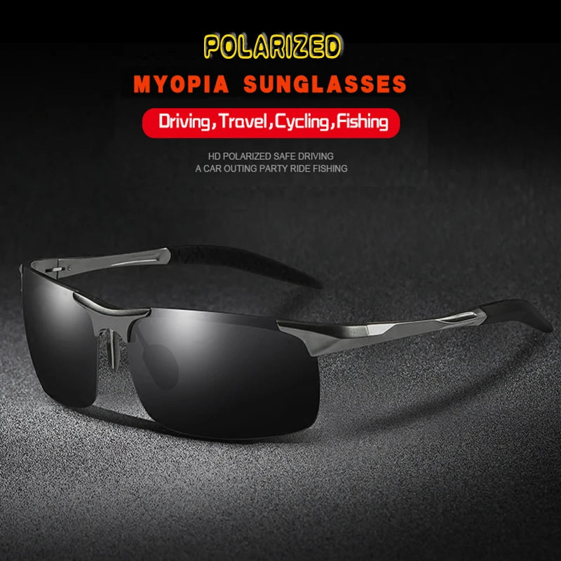 Myopia sunglasses diopter SPH -0.5 -1 -1.5 -2 -2.5 -3 -3.5 -4 -4.5 -5 -5.5 -6.0 CYL men drive polorized prescription sun glasses