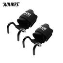 AOLIKES 1 Paar professionelle Fitness Stahl Gewichtheben Haken Handgelenkstütze Haken rutschfestes Fitnessstudio Armkrafttraining Schnalle