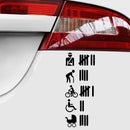 15 * 6cm travel list adjustment sticker interesting traffic warning window bumper novel JDM drift vinyl car sticker