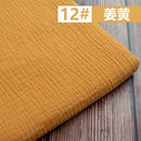 50*130cm Fabric Drape Cotton And Linen Double Gauze Crepe Baby Clothes Fabric Ladies Skirt Sleepwear Fabrics