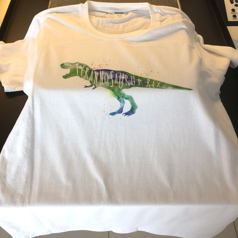 Dinosaur t shirts Women Funny Cartoon Print T-shirt TYRAN NO SAUR US REX Spoof Personality t shirt Design New Summer Casual Tops