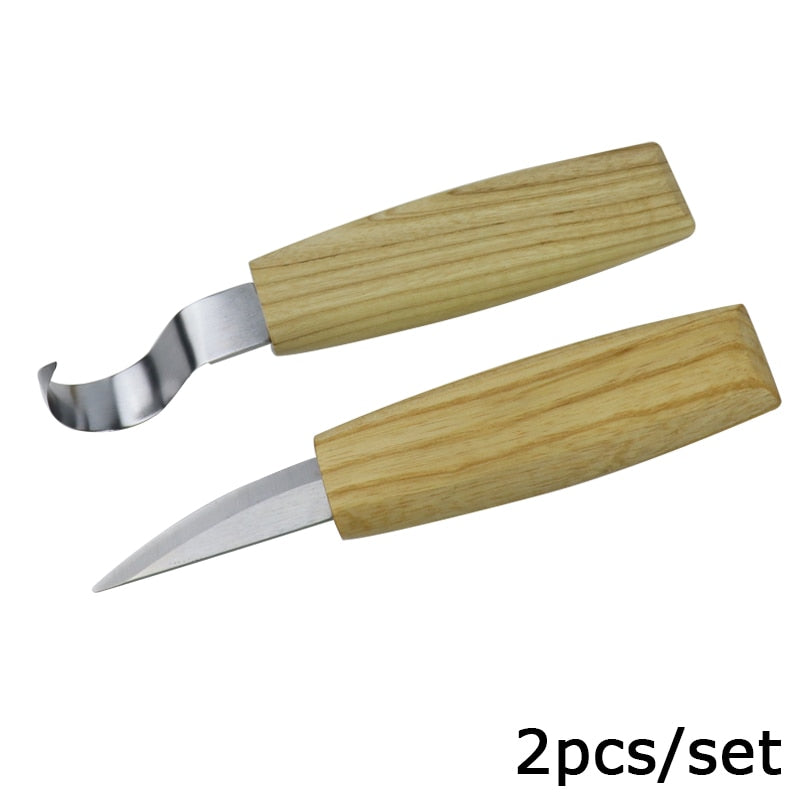 Woodworking Wood Carving Kit Set Hand Carving Chisel Knife Sharp-edged DIY Wood Gouge Chisel Carpenter Tools