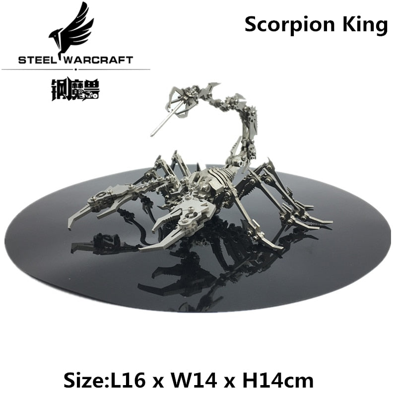 3D Metal Model Chinese Zodiac Dinosaurs western fire dragon  DIY Assembly models Toys Collection Desktop For Adult Children