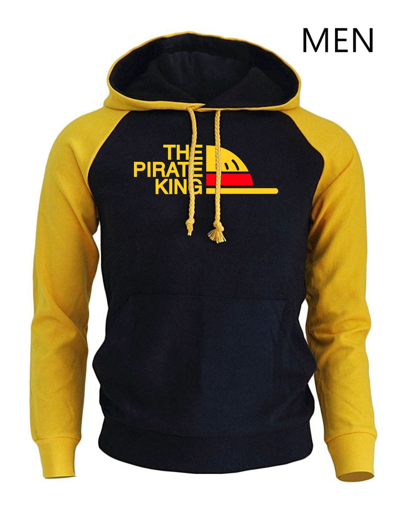 THE PIRATE KING Streetwear Hoodies For Men 2018 Autumn Winter Fleece Sweatshirt Loose  Anime Harajuku Men&