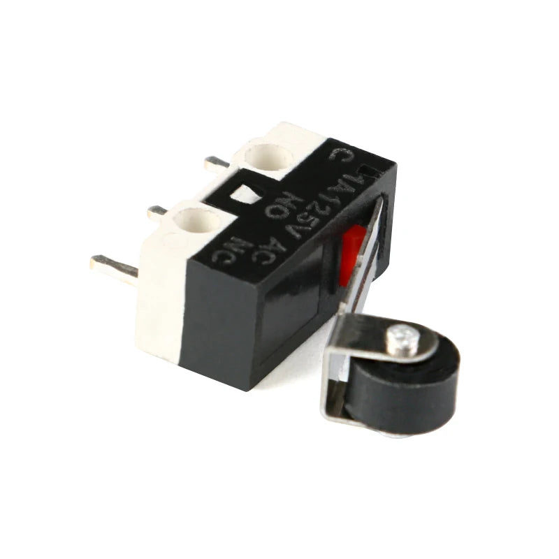 10Pcs Micro Limit Switch Mouse Button Tact Switch Without Handle/ With Handle/ With Handle Roller Micro switch 1A 125V AC 3Pins