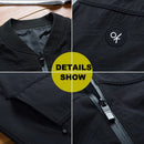 DIMUSI Herrenjacken Frühling Herbst Lässige einfarbige Mäntel Herren Sportbekleidung Baseball Slim Jacken Herren Bomberjacken 4XL,YA845