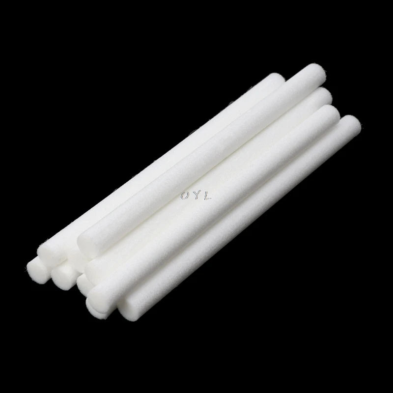 10Pcs 10mmx170mm Humidifiers Filters Cotton Swab for Humidifier Aroma Diffuser