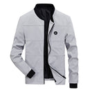 DIMUSI Herrenjacken Frühling Herbst Lässige einfarbige Mäntel Herren Sportbekleidung Baseball Slim Jacken Herren Bomberjacken 4XL,YA845