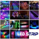 Coolo DC 5V USB LED-Streifen 5050 Wasserdicht RGB LED-Licht 1M / 2M / 2x50cm 100cm APP Bluetooth-Steuerung für TV, Skateboard, Fahrrad