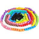 Kids Wooden Domino Institution Accessories Organ Blocks Rainbow Jigsaw Dominoes Montessori Educational Wood Toys for Children