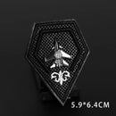 Black Handmade 3D Bee Wolf Embroidered Patches An Crown Number Metal Leather Sew on Applique for Jacket Jean Backpack Badges