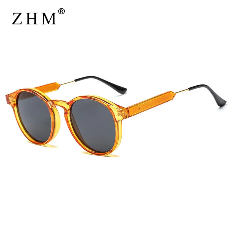 Retro Round Sunglasses Women Men Brand Design Transparent Female Sun Glasses Men Oculos De Sol Feminino Lunette Soleil UV400