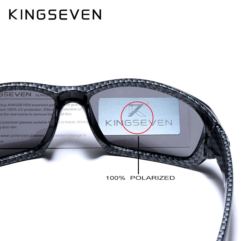 KINGSEVEN Brand 2019 Limited Sales TR90 Polarized Sunglasses Men Carbon fiber Frame Fishing Driving Eyewear Sun Glasses Goggles