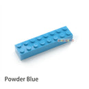 20pcs DIY Building Blocks Thick 2x8 Dots Educational Creative Toys for Children Figures Plastic Bricks Size Compatible With 3007