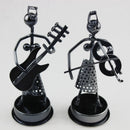8 Stück Kunst Home Dekoration Handwerk 8 Frauen Band Metall Handwerk Ornamente für Musikliebhaber Heim Möbel leere Raum Dekoration