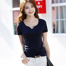 BOBOKATEER Summer T shirt Women Tshirts Short Sleeve Tops Tee Shirt Femme Ropa Mujer Verano 2023 Cotton T-shirt Woman Clothing