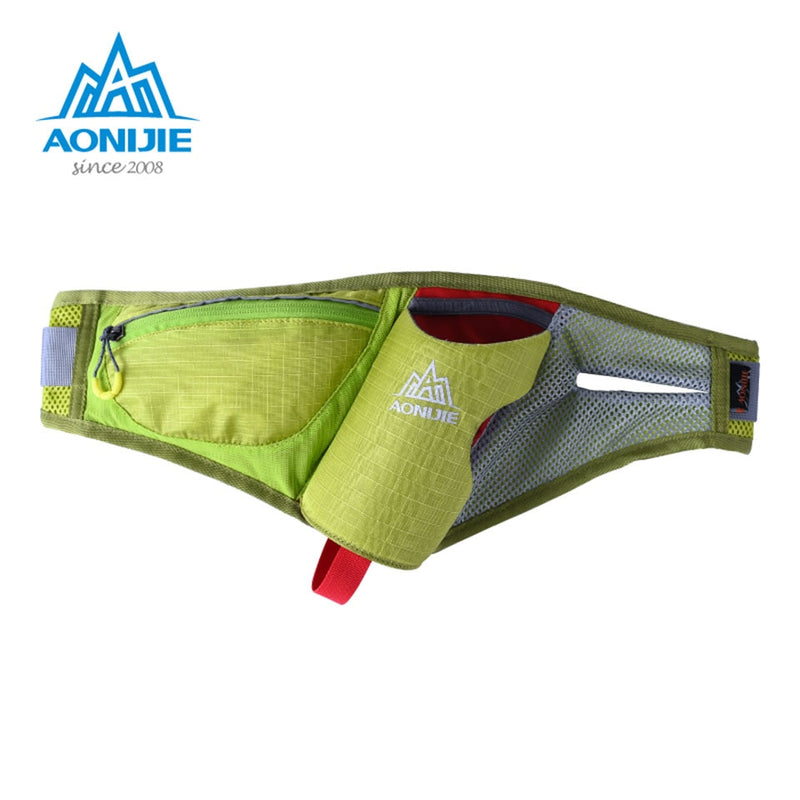 AONIJIE Outdoor Waist Belt Sports Hydration Packs Fanny Pack Phone Holder For Trail Running Camping Marathon With 600ml Bottle