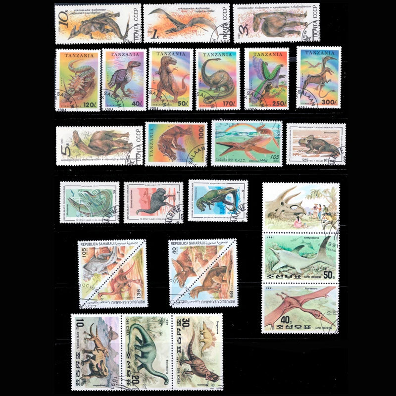 Wholesales 50 PCS/lot Topic Dinosaurs  From The World Wide  With Post Mark Postage Stamps Collecting