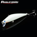 1Pcs 3D Fishing Lure 8cm 8.5g Minnow Wobbler Luminous Bait Hard Bass Lure Artificial Bait Pesca Treble Hooks Fishing tackle