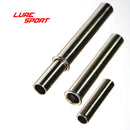 LureSport 5 sets Brass Ferrules Chrome Plated Rod connecting tube Fishing Rod Building Component Repair Pole DIY Accessory