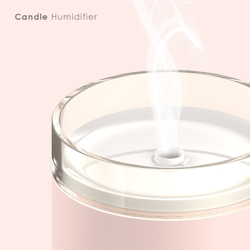 280ML Air Humidifier LED Candle Ultrasonic Cool Mist Essential Oil Diffuser USB Aroma Lamp Car Purifier Fogger Mist Maker