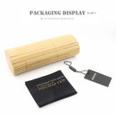 HDCRAFTE Wooden Eyeglasses Frames Myopic Glasses Frame Men Women Optical Spectacle Wood Clear Lens Reading Round Plain Glasses