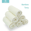 HappyFlute 10 Stück Bambuseinlage wiederverwendbar waschbar atmungsaktive Einlagen Booster Liner für Baby-Stoffwindeln