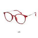 Acetate Unisex Solid Alloy Glasses Frame Women  Prescription Glasses  Fashion Designer Metallic Circle Glasses Myopia Glasses