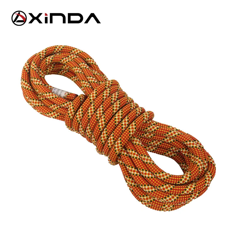 XINDA 9.8mm 10.5mm Diameter Rock Climbing Dynamic Rope Outdoor Hiking Power Rope High strength Cord Lanyard Safety Rope Survival