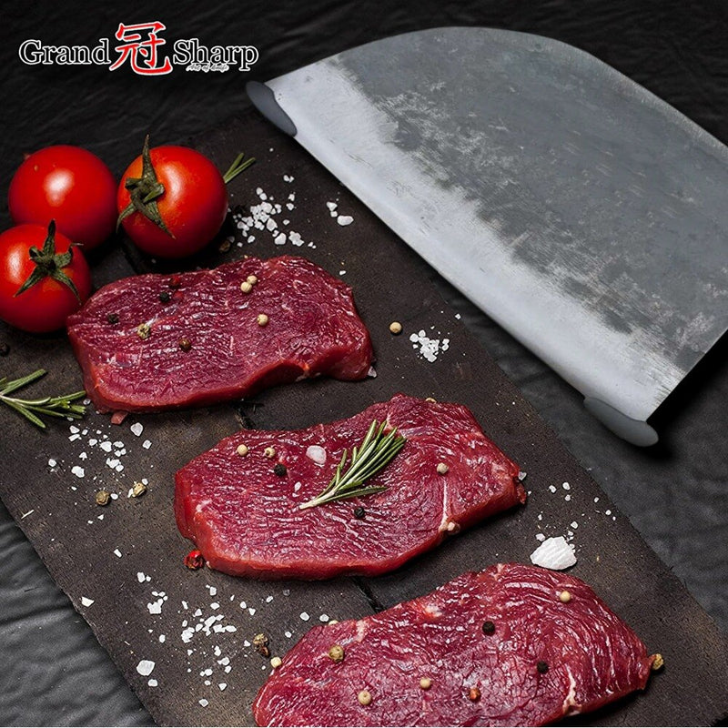 Handmade  Chef Knife Forged High Carbon Clad Steel Chinese Cleaver Professional Kitchen Meat Vegetables Slicing Chopping Cooking