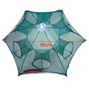 Folded Portable Hexagon 4/6/8/12/16 Hole Automatic Fishing Shrimp Trap Fishing Net Fish Shrimp Minnow Crab Baits Cast Mesh Trap